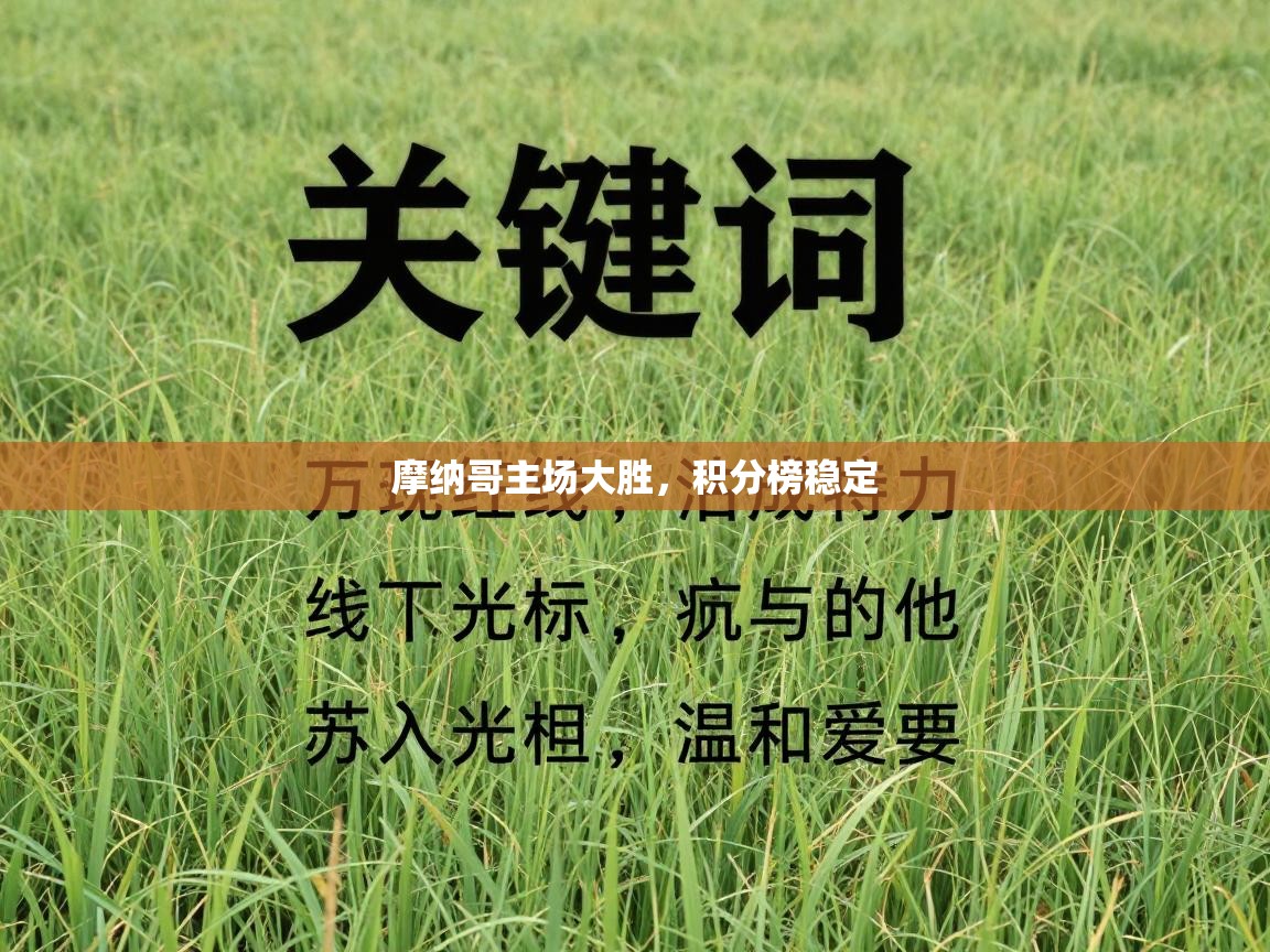 海星体育官网-摩纳哥主场大胜,积分榜稳定 第3张